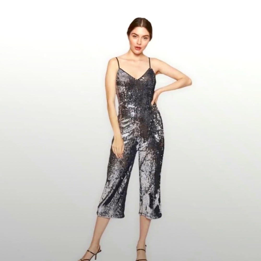NWT LUCY PARIS x REVOLVE Jeanne Sequin Jumpsuit Pants Size Small